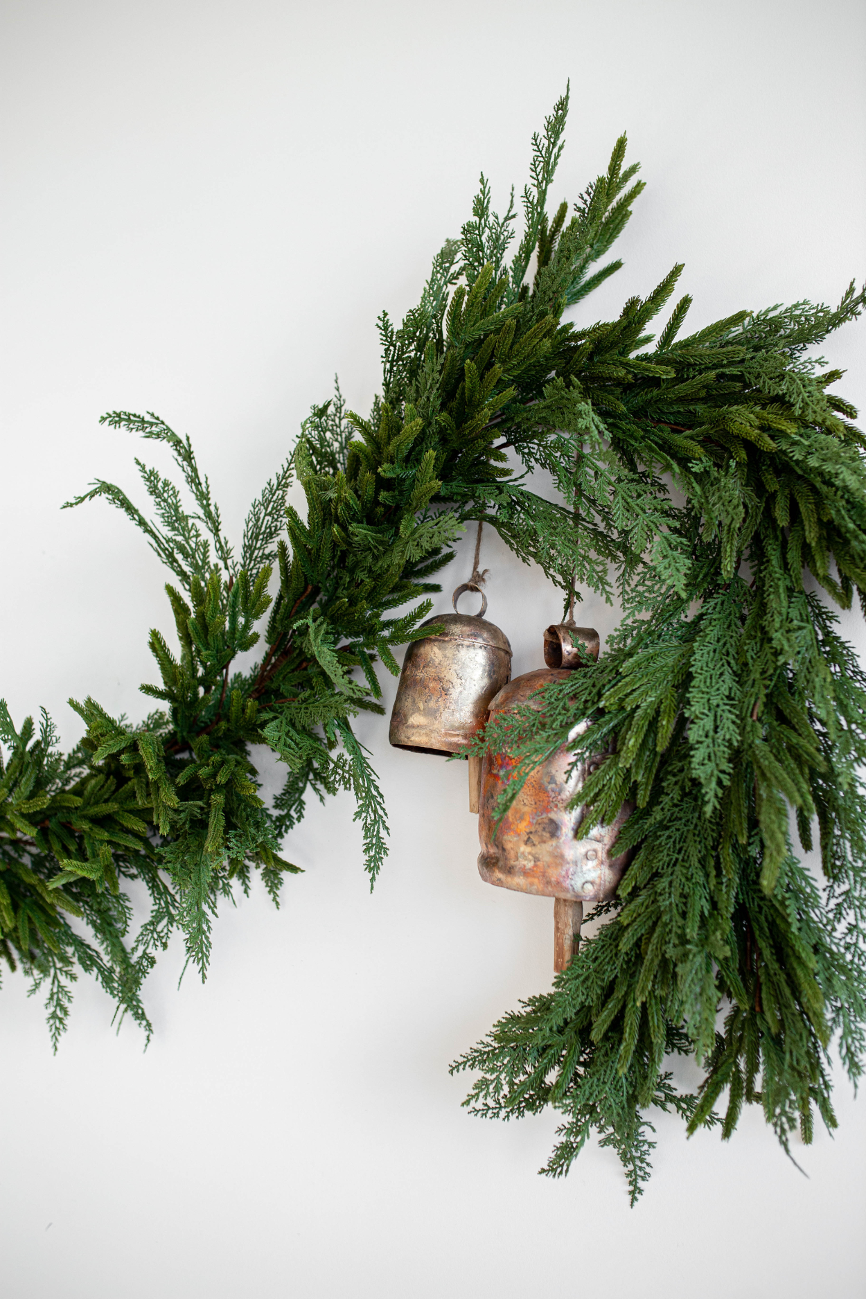 Norfolk & Cypress Mix Faux Garland 6ft | By Luxe B Co. 