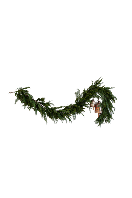 Norfolk & Cypress Mix Faux Garland 6ft | By Luxe B Co. 