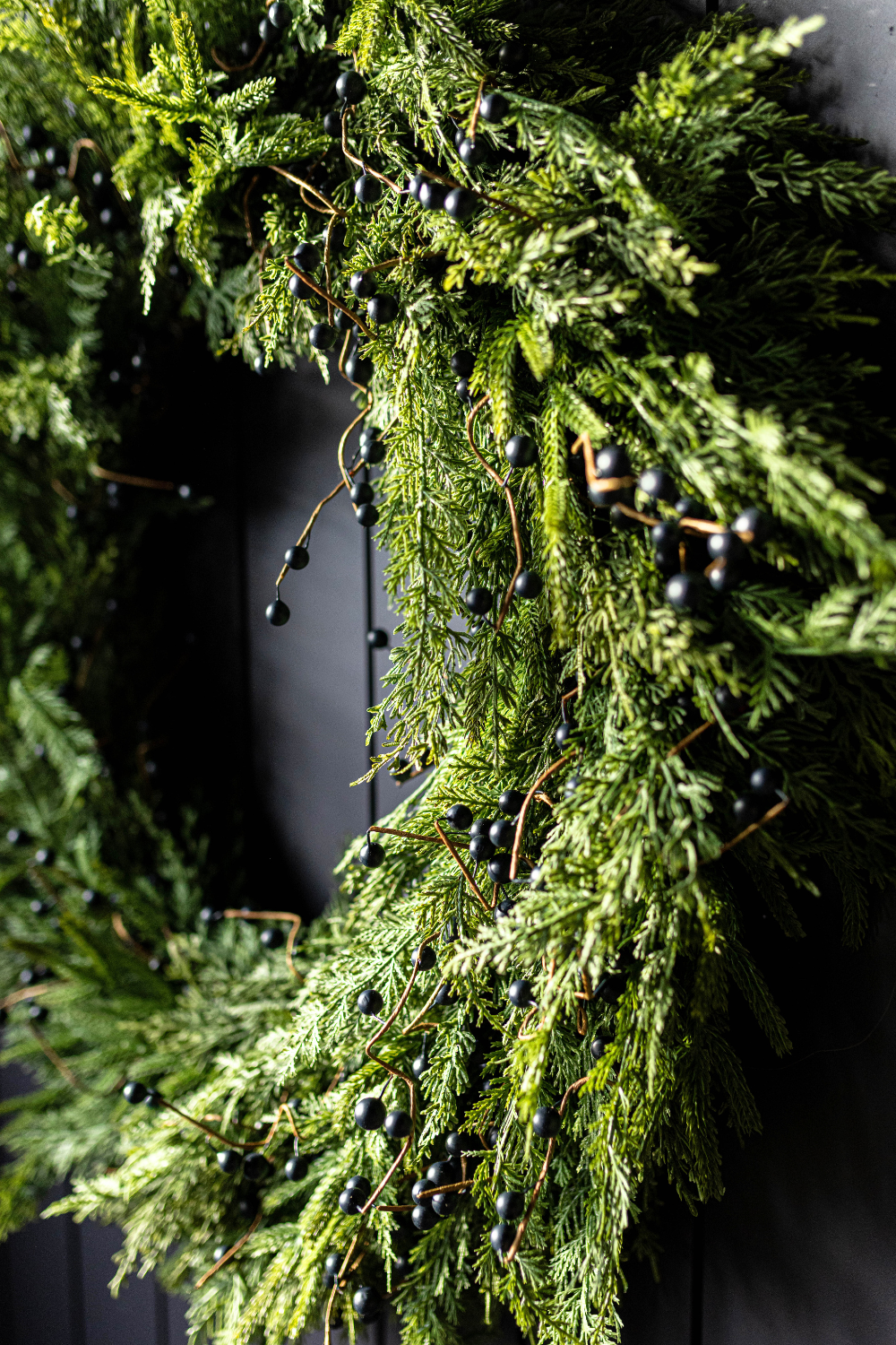 Blue Plum Berry Norfolk Cypress Real Touch Collection | By Luxe B Co.