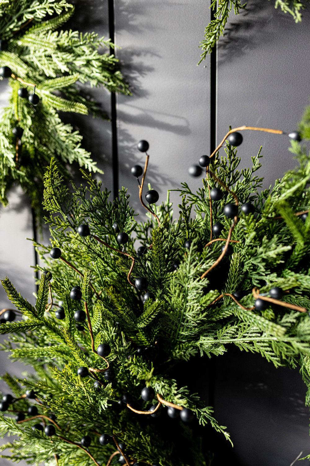 Blue Plum Berry Norfolk Cypress Real Touch Collection | By Luxe B Co.