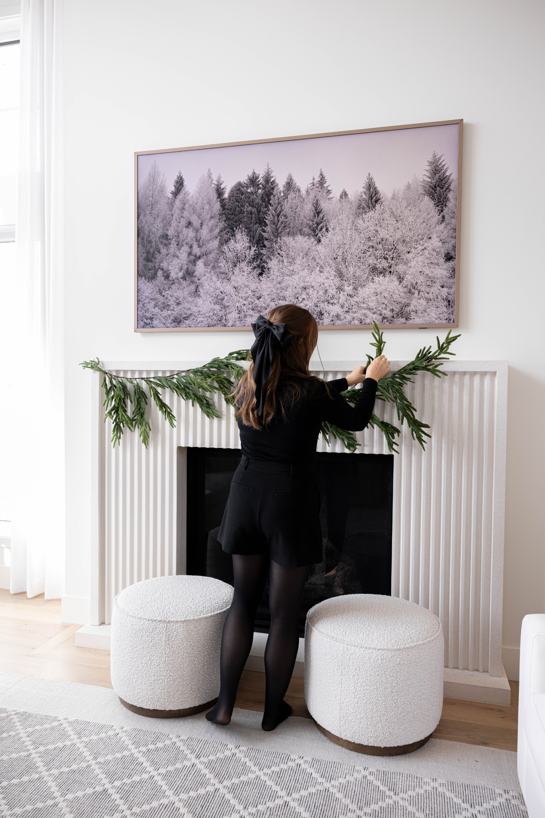 Norfolk Pine Garland Real Touch 6ft / 72 inches - Luxe B Co