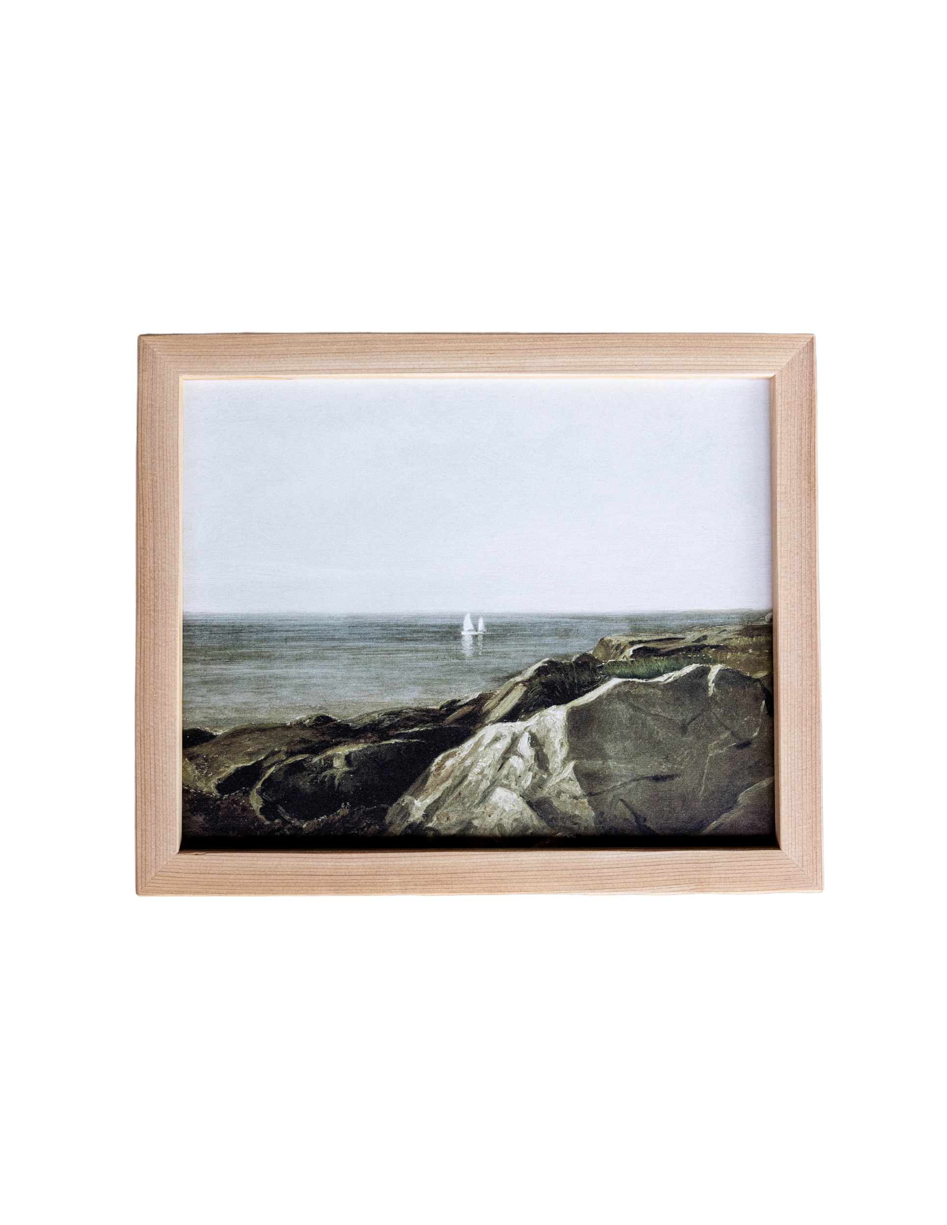 Nova Scotia Coastline Pine Framed Art | By Luxe B Co. 