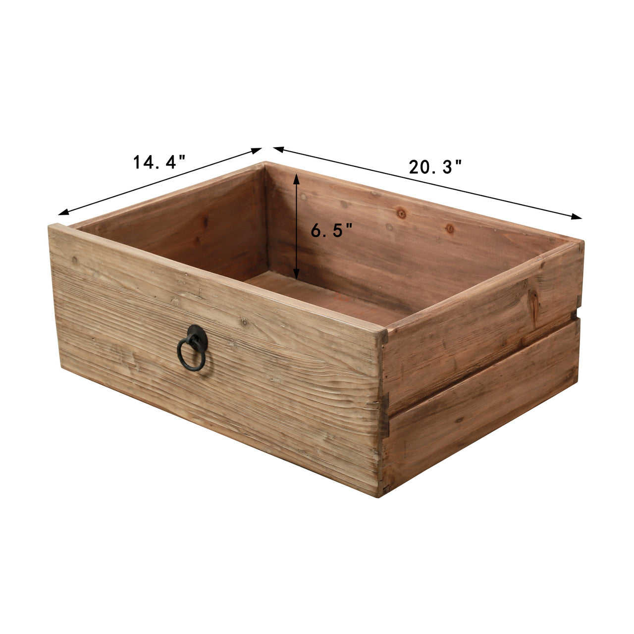 Ojai Reclaimed Elm Wood Elm Eight Tall Drawer Console | By Luxe B Co.