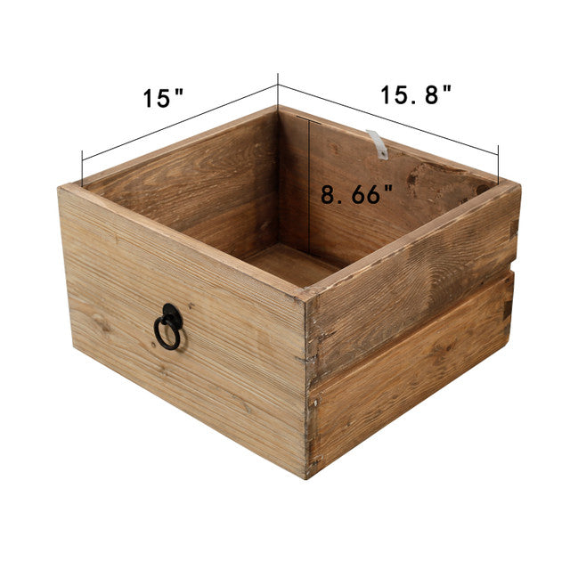 Ojai Reclaimed Elm Wood Elm Four Drawer Console | By Luxe B Co.