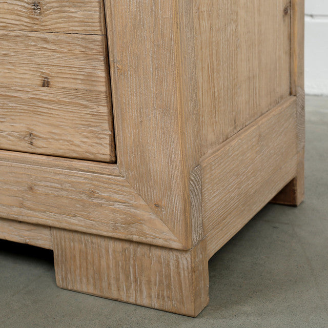Ojai Reclaimed Elm Wood Elm Six Drawer Console | By Luxe B Co.