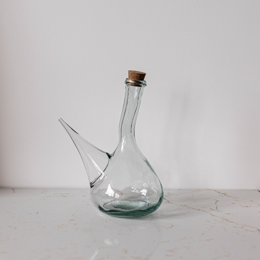 Olive Oil Cruet With Cork Topper | By Luxe B Co.