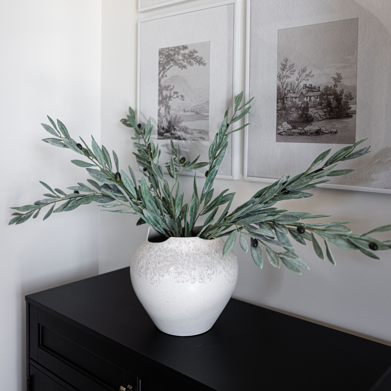 Olive Branches Green Faux Stems | By Luxe B Co.