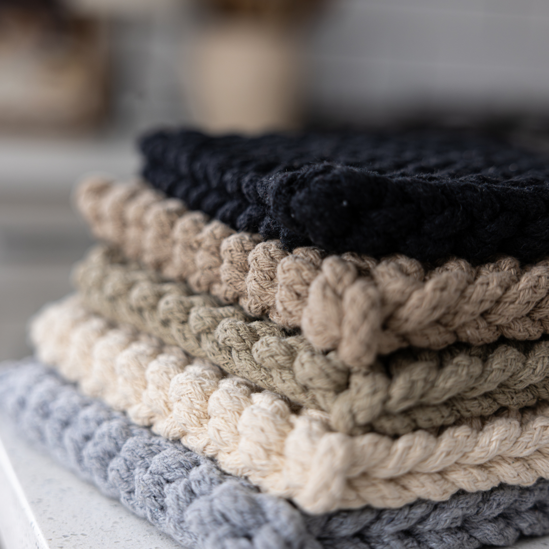 Olive Knitted Pot Holder By Luxe B Co. 