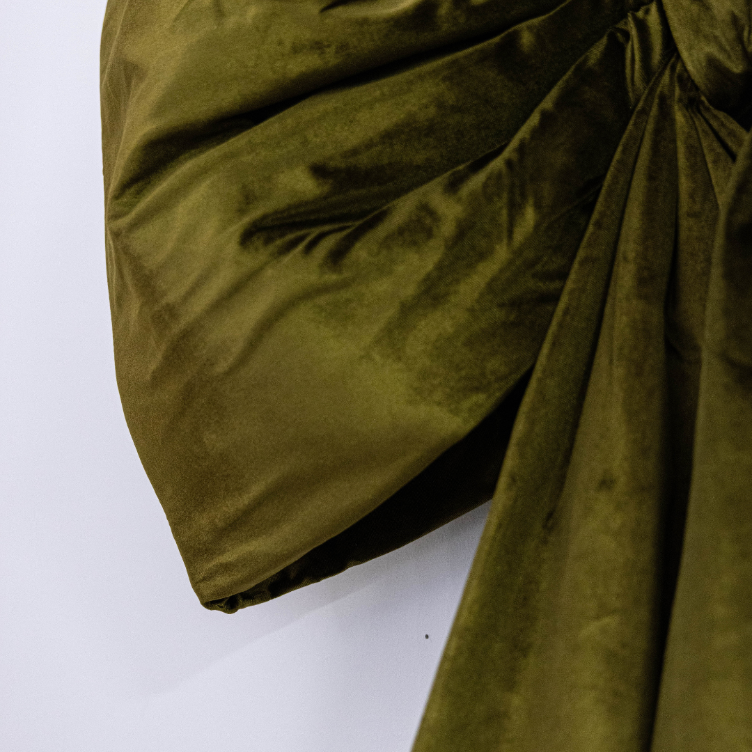 Oversized Chartreuse Velvet Bow | By Luxe B Co.