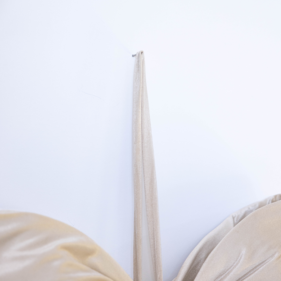 Oversized Cream Velvet Bow | By Luxe B Co.