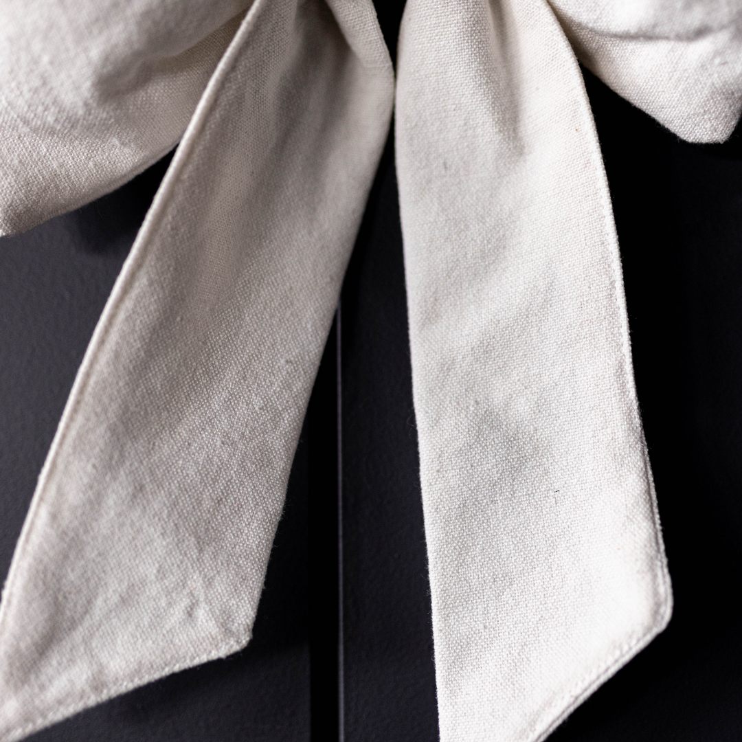 White Canvas Bows - Luxe B Co