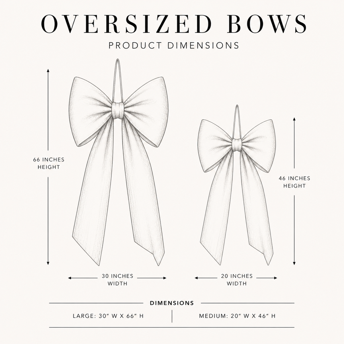 Oversized green gingham fabric bow by Luxe B Co, featuring a large, stylish bow for accessories or decor.