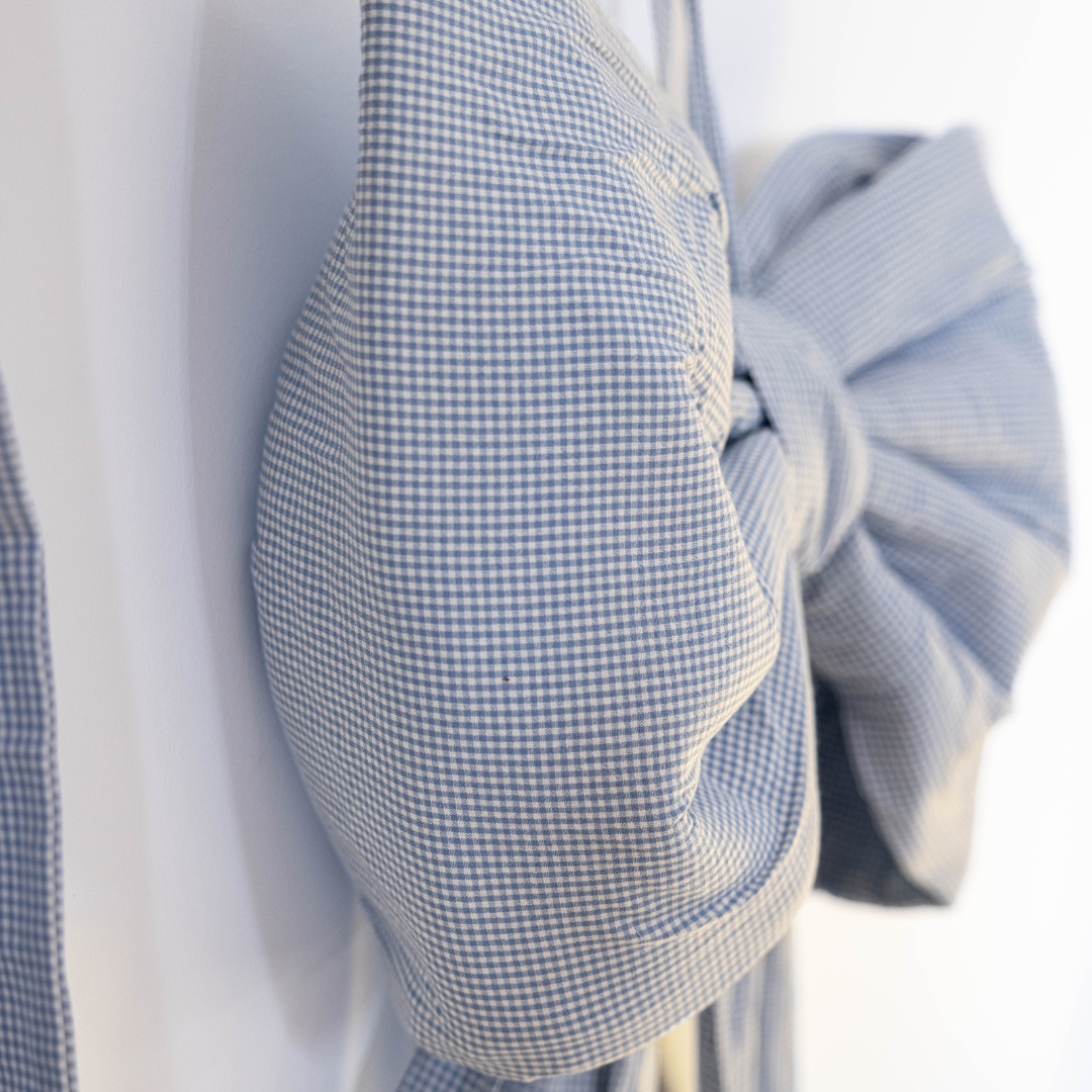 Oversized Mini Blue Gingham Bow | By Luxe B Co.