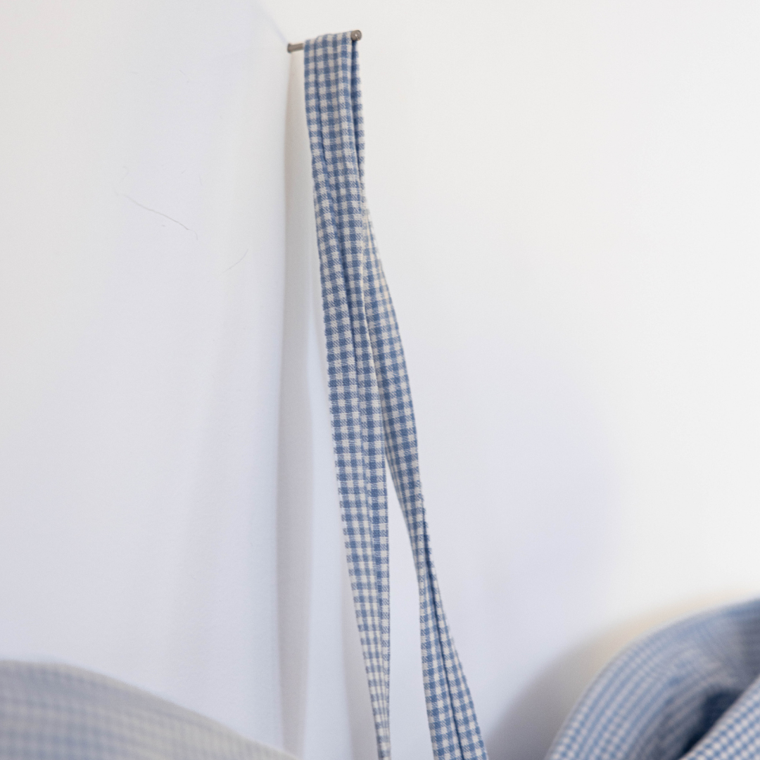 Oversized Mini Blue Gingham Bow | By Luxe B Co.