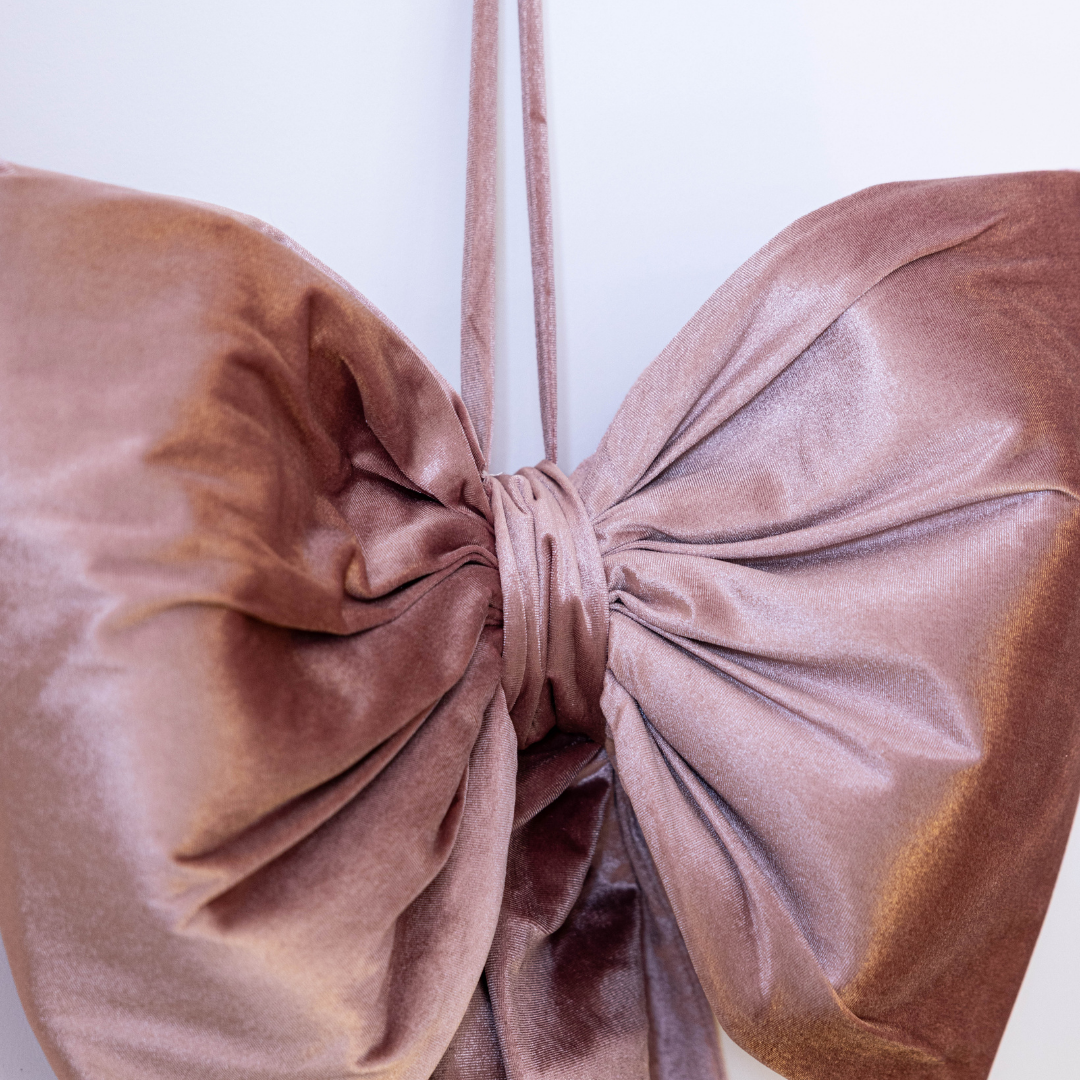 Oversized Pink Velvet Bow By Luxe B Co.