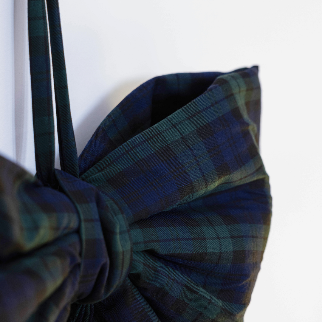 Oversized Plaid Green Bow By Luxe B Co.