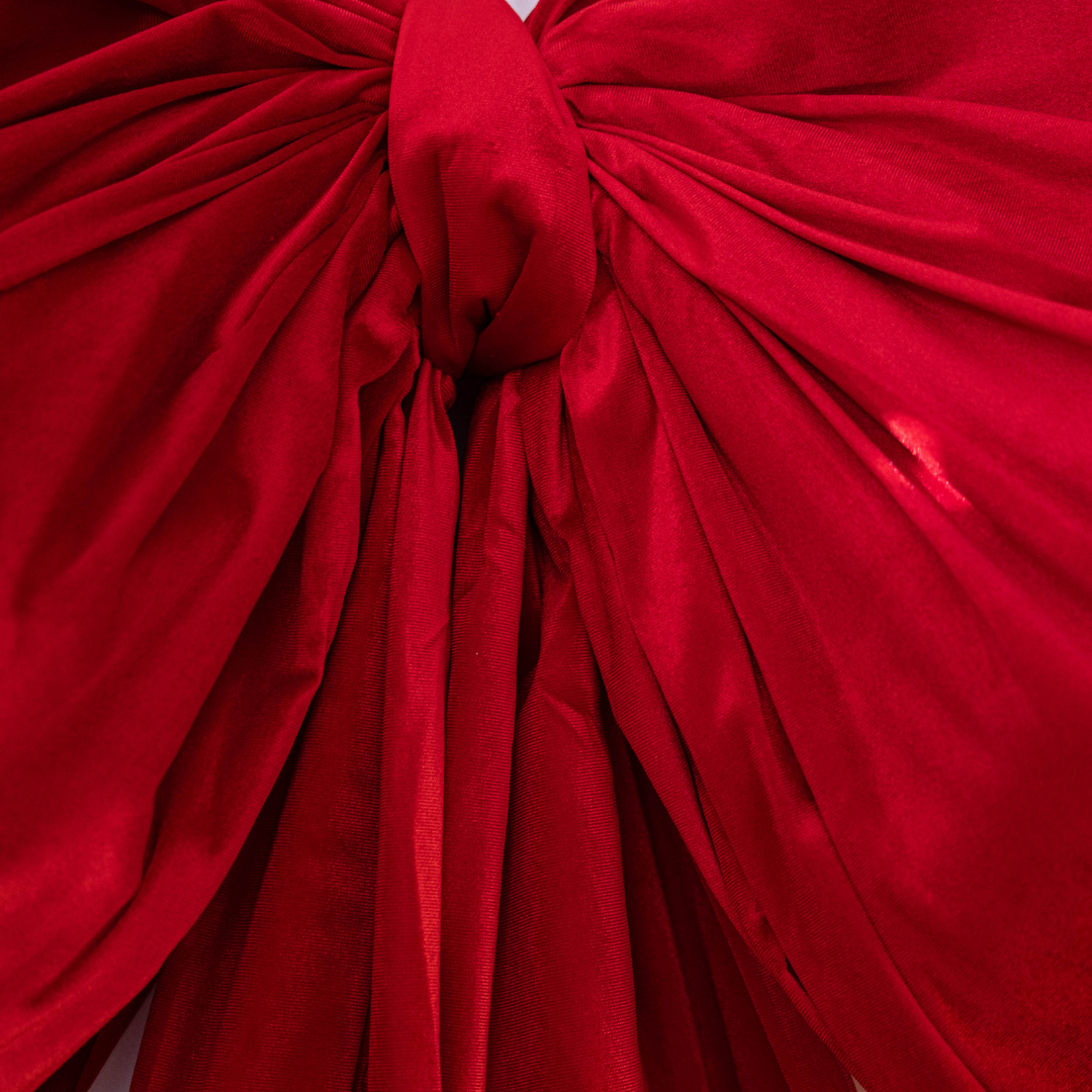 Oversized Ralph Red Velvet Bow By Luxe B Co.