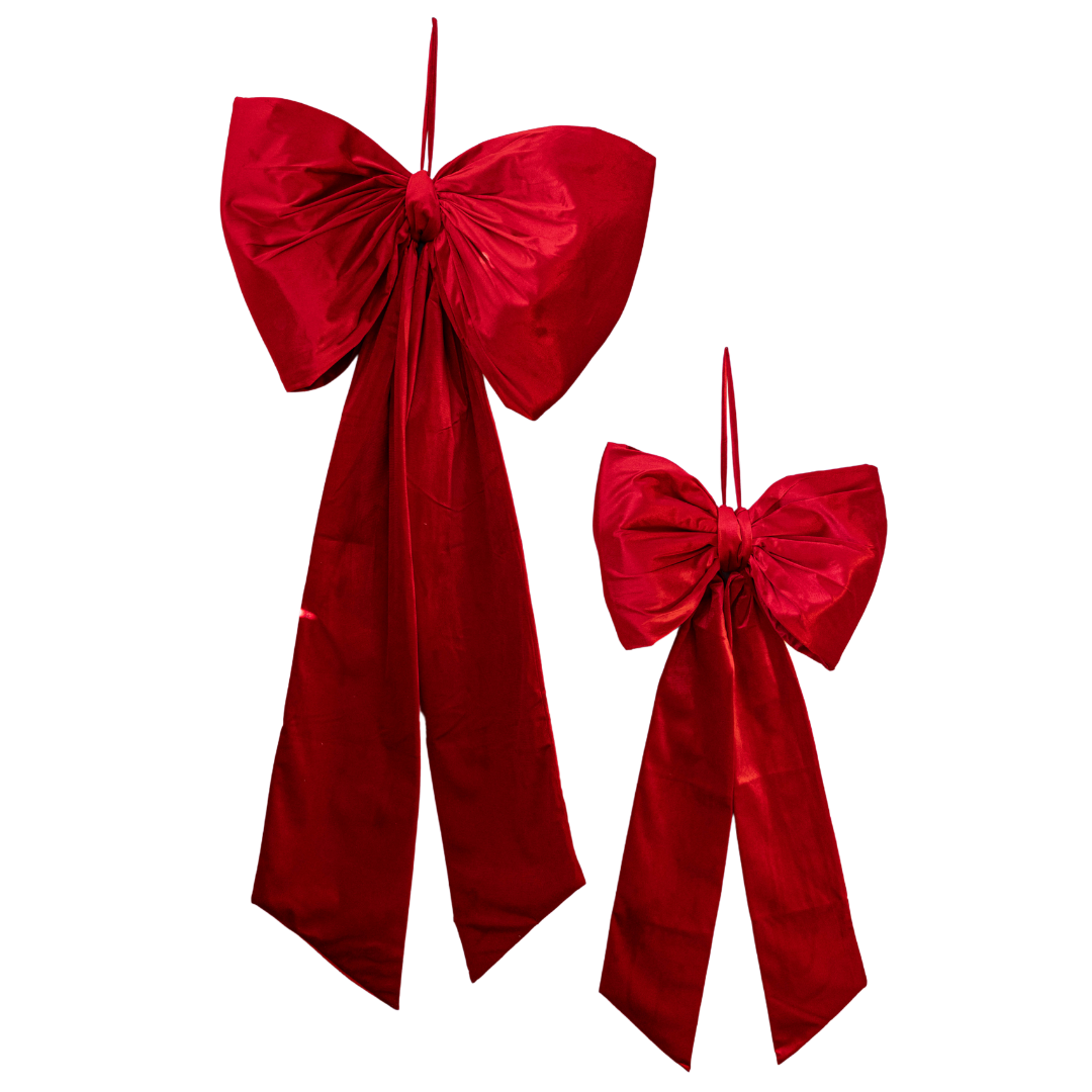 Oversized Ralph Red Velvet Bow By Luxe B Co.