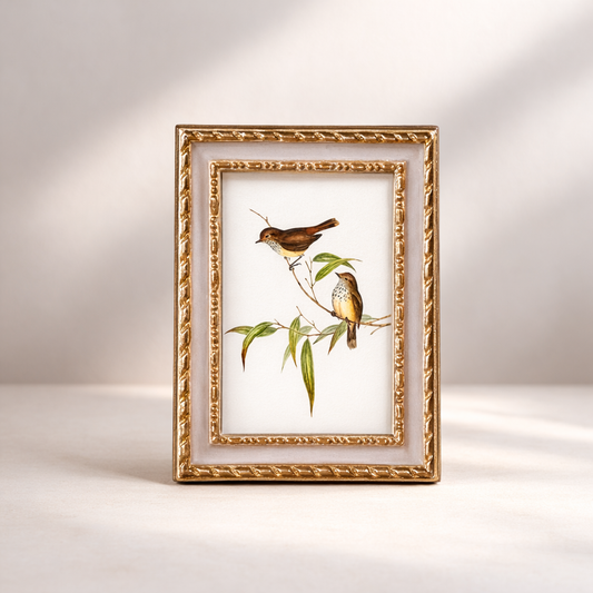 Pale Pink & Gold Rectangle Photo Frame | By Luxe B Co. 