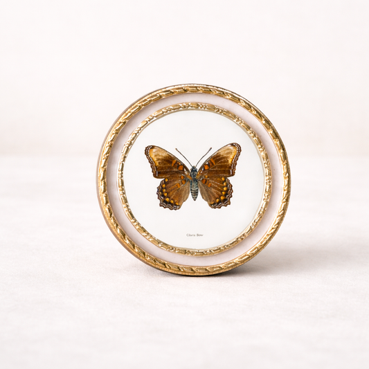 Pale Pink & Gold Round Photo Frame | By Luxe B Co. 