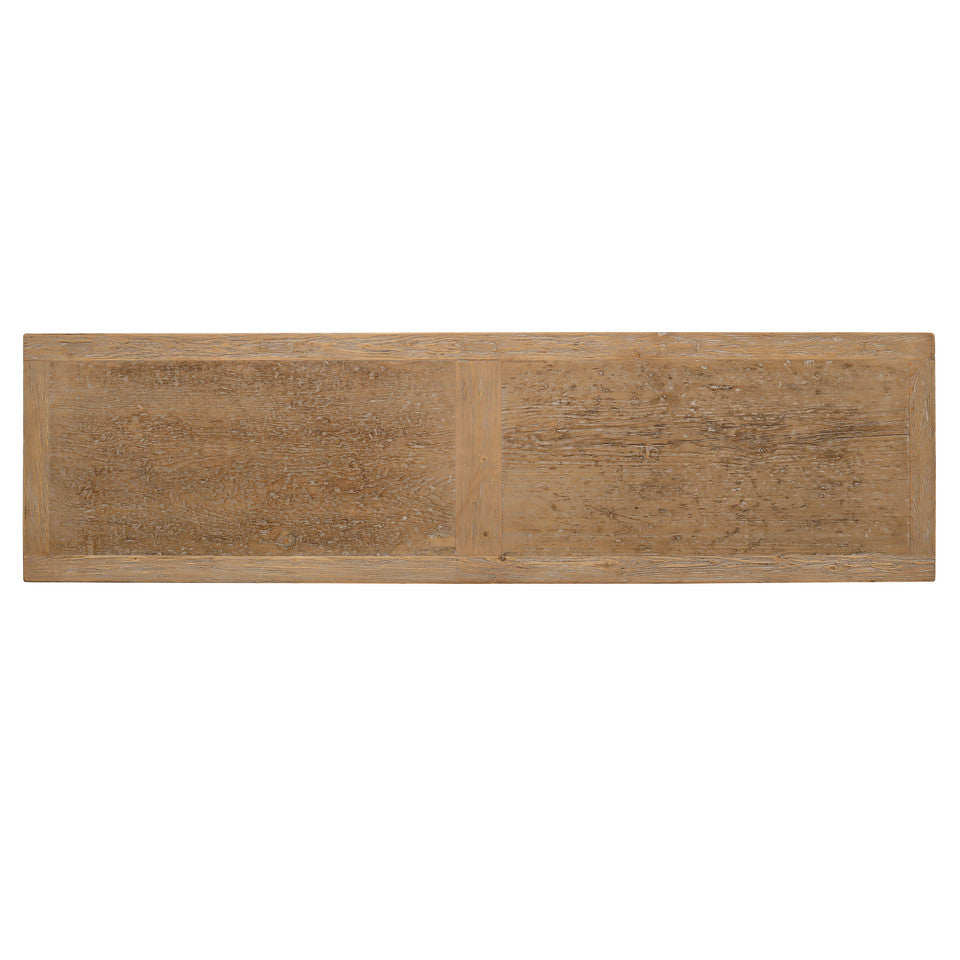 Paso Robles Reclaimed Elm Wood Four Door Entertainment Console | By Luxe B Co.