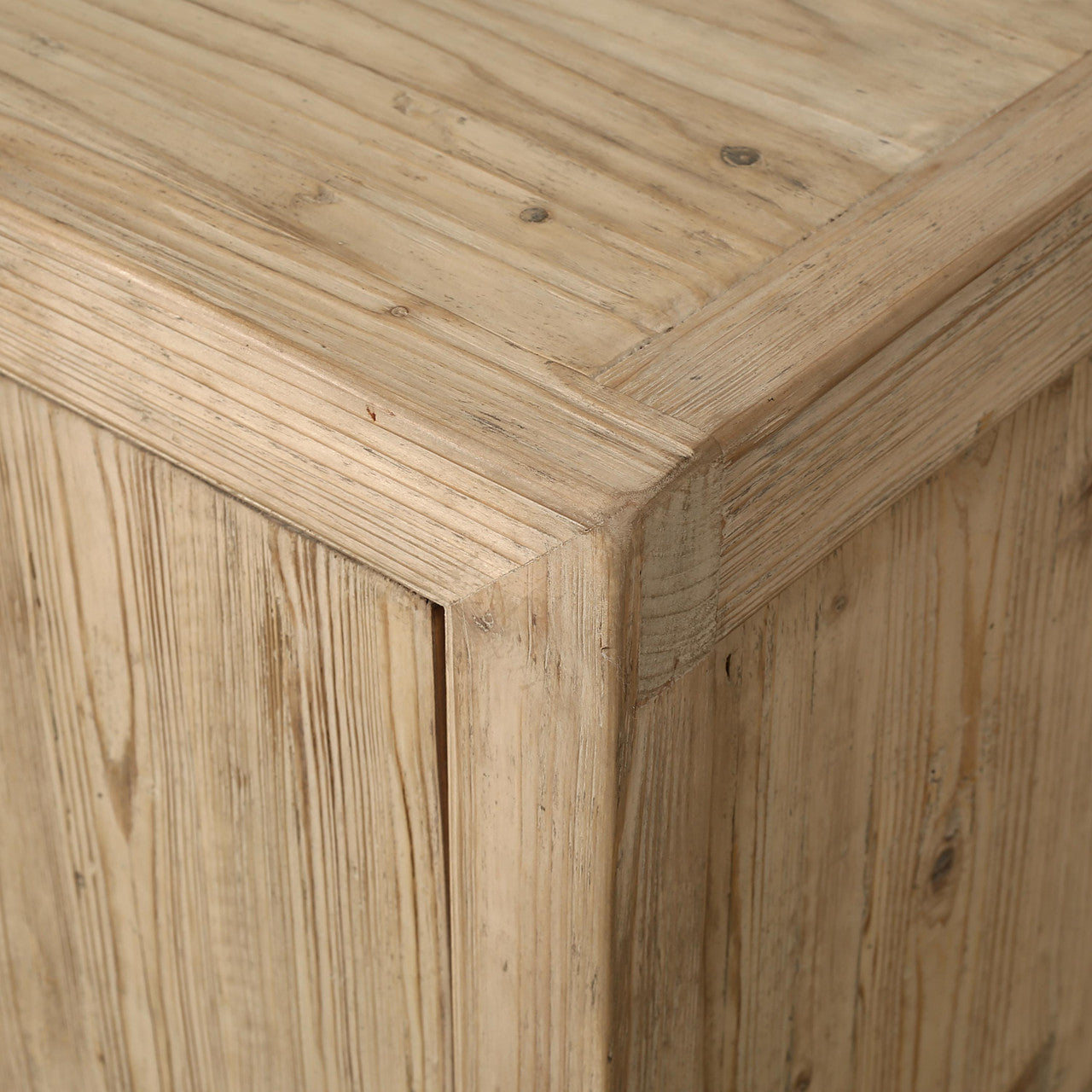 Paso Robles Reclaimed Elm Wood Two Drawer Entertainment Console | By Luxe B Co.