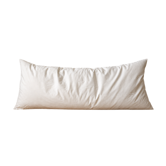 Pillow Insert Premium Down Filled Bolster 18"x 44" By Luxe B Co.