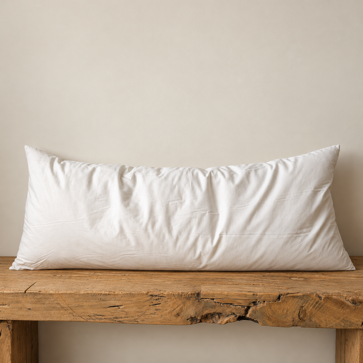 Pillow Insert Premium Down Filled Bolster 18"x 44" By Luxe B Co.