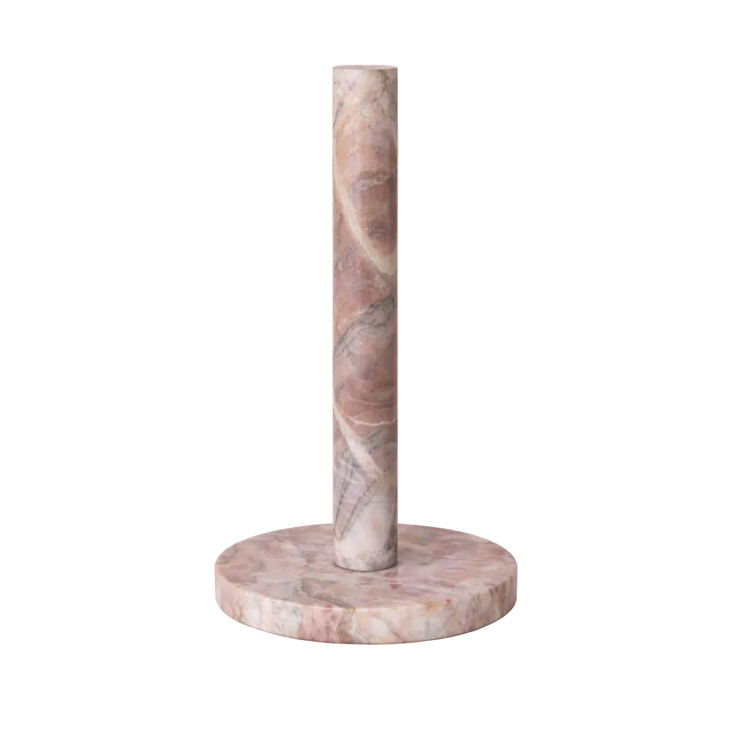 Pink Marble Paper Towel Holder By Luxe B Co. 