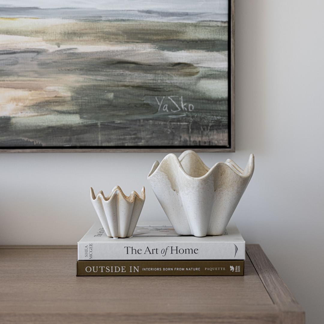 Pleated Stoneware Bowl | By Luxe B Co.