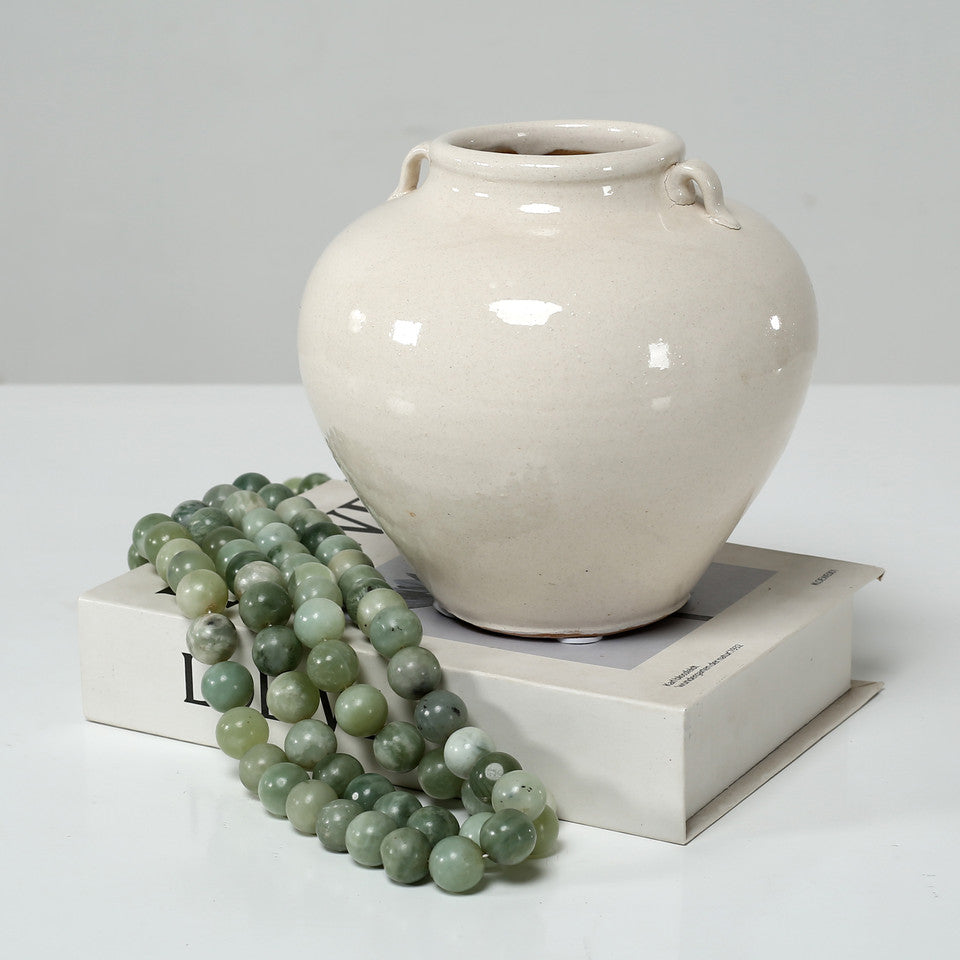 Porcelain Jar With Two Handles | By Luxe B Co.