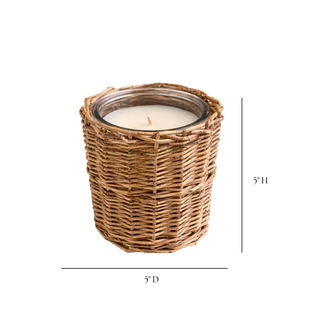 Porch View Home Woven Candle | By Luxe B Co. 