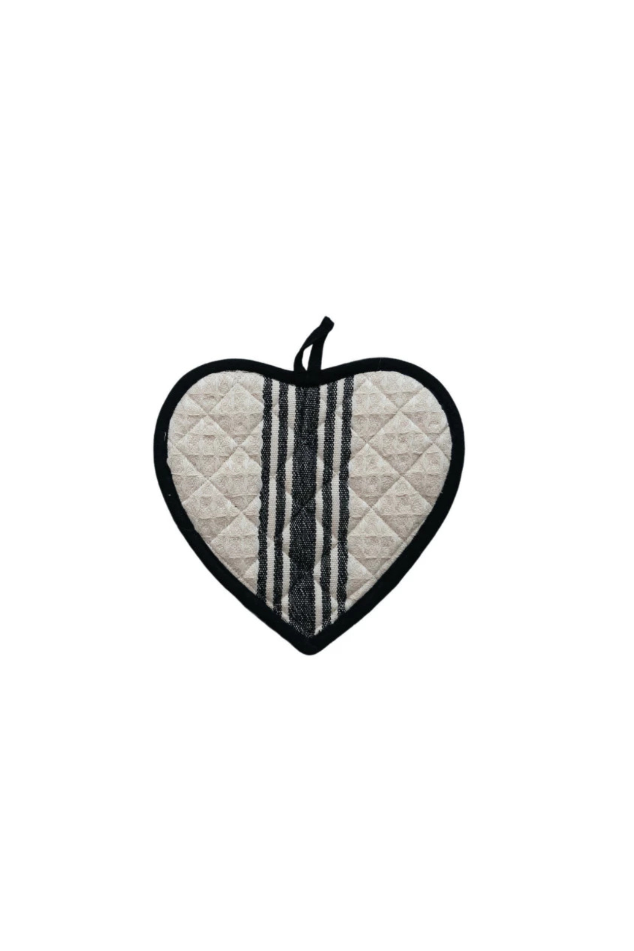 Quilted Heart Shaped Pot Holder