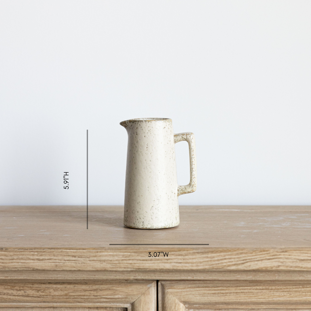 Reactive Beige Pitcher| By Luxe B Co.