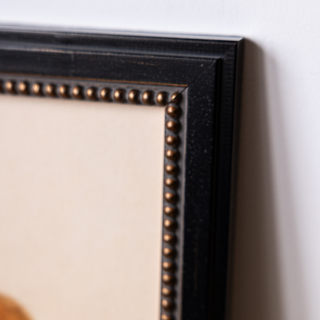 Red Fox | French Beaded Brass Inspired Framed Art By Luxe B Co. 