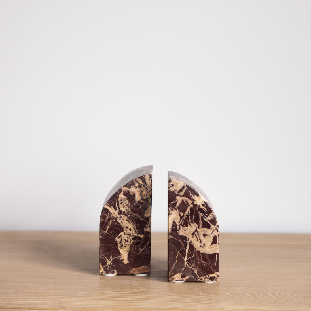 Red Levanto Bookend Set By Luxe B Co. 
