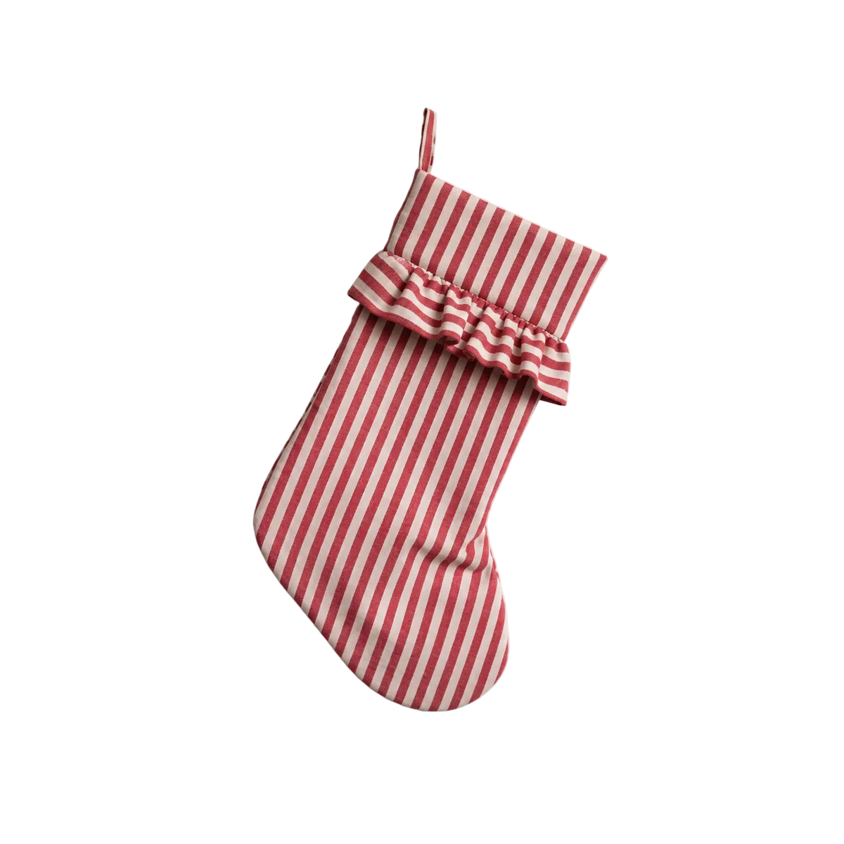 Red Striped Holiday Stocking By Luxe B Co. 
