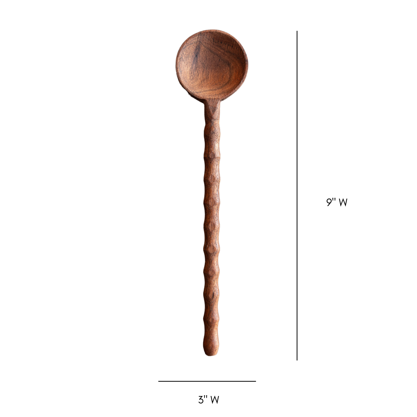 Ribbed Mango Wood Kitchen Spoon | By Luxe B Co.