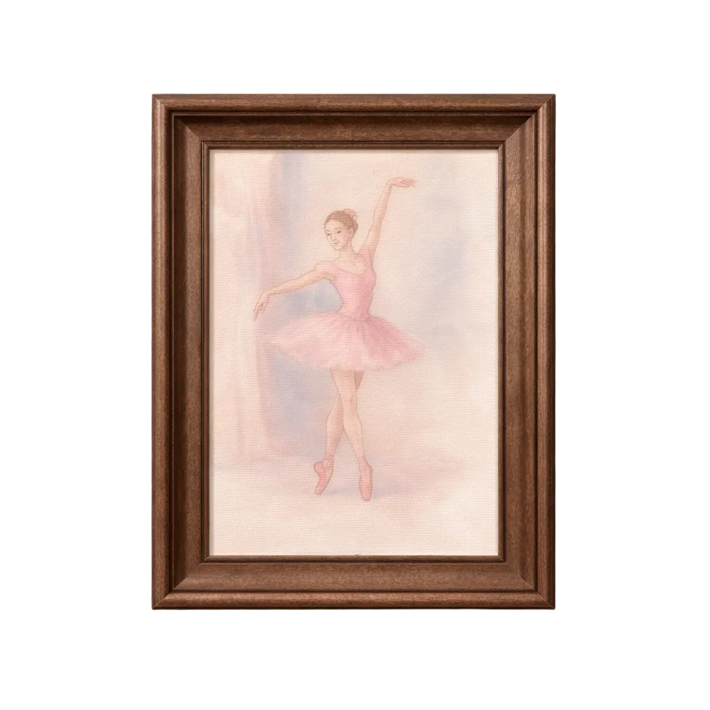 Antique-inspired framed art of a rose en pointe by Luxe B Co, featuring classic Westbury style in a decorative frame.