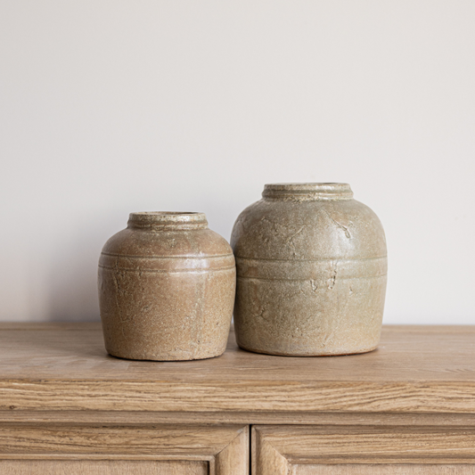 Rustic Green Vase | By Luxe B Co.