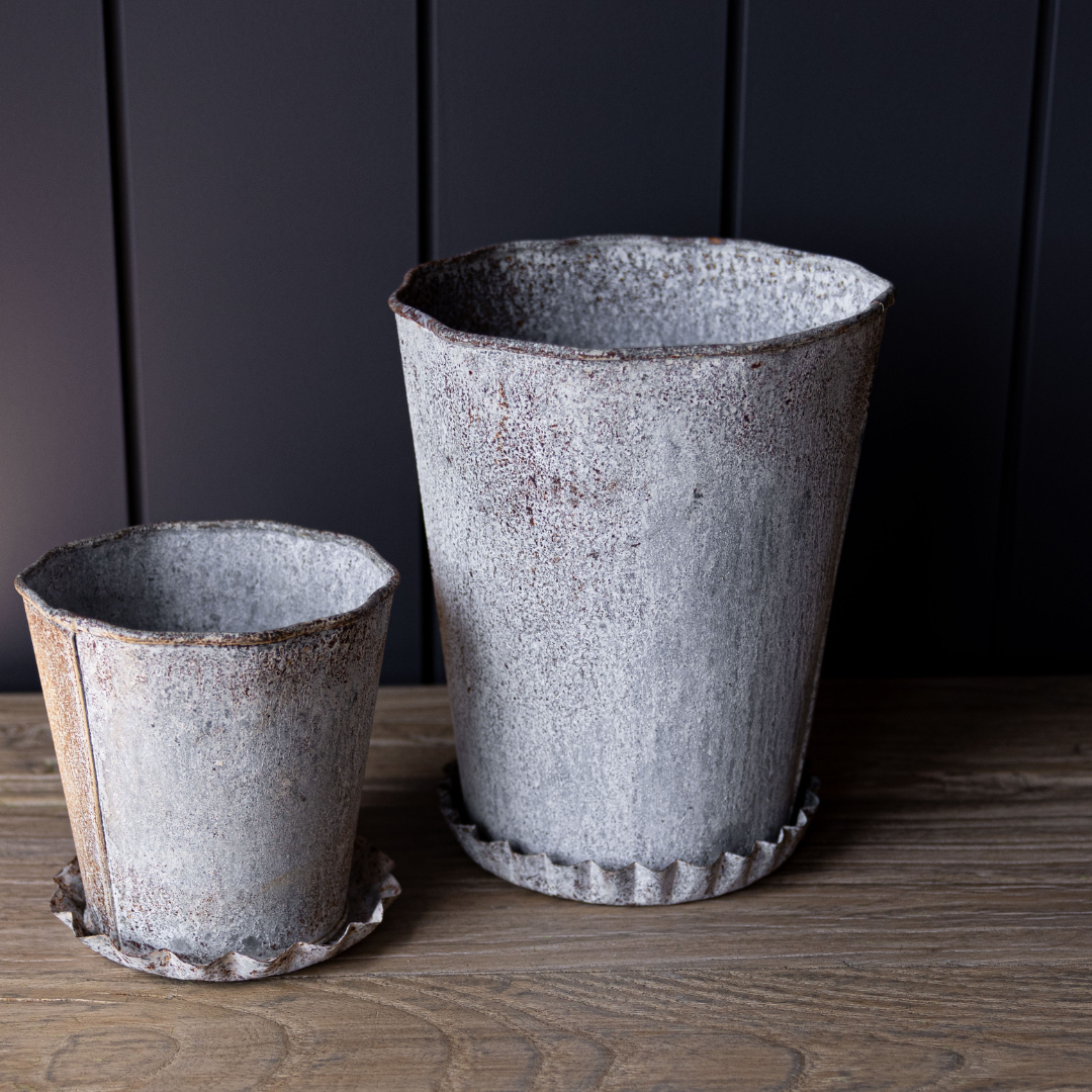 Rustic Tin Planters | By Luxe B Co.