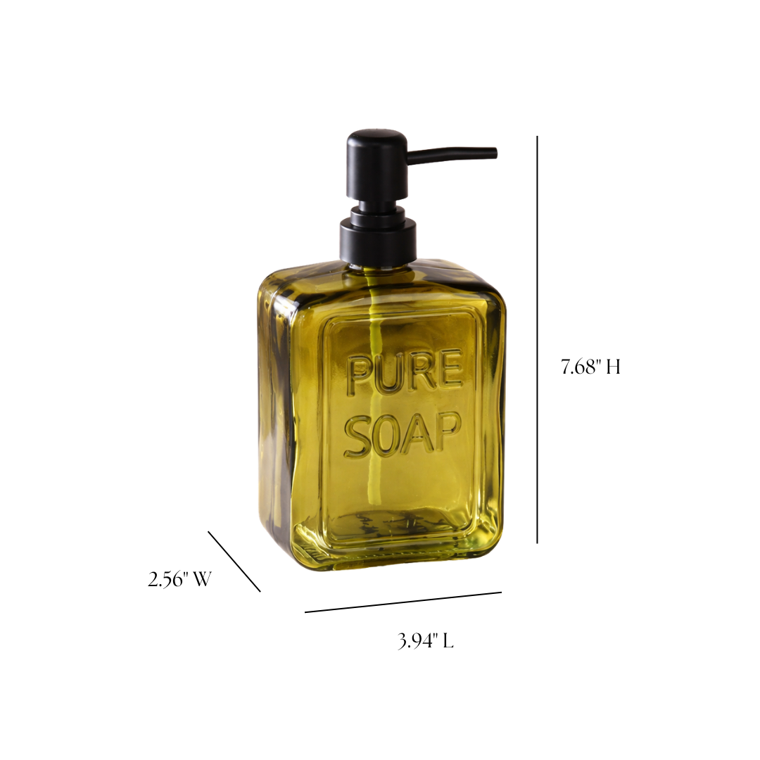 Olive Green Soap Dispenser - Luxe B Co