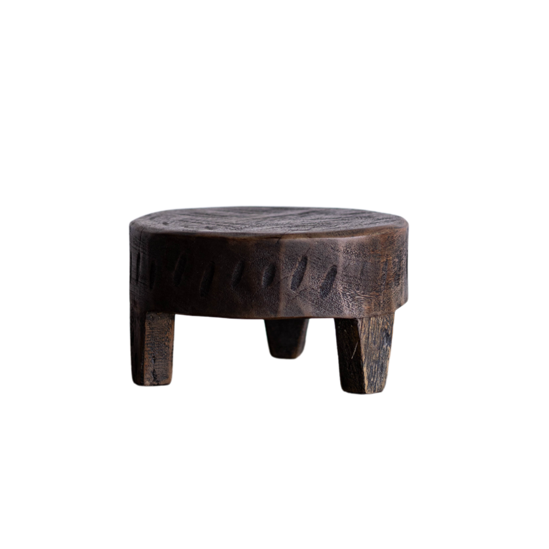 Vintage Inspired Wooden Pedestal Riser - Luxe B Co