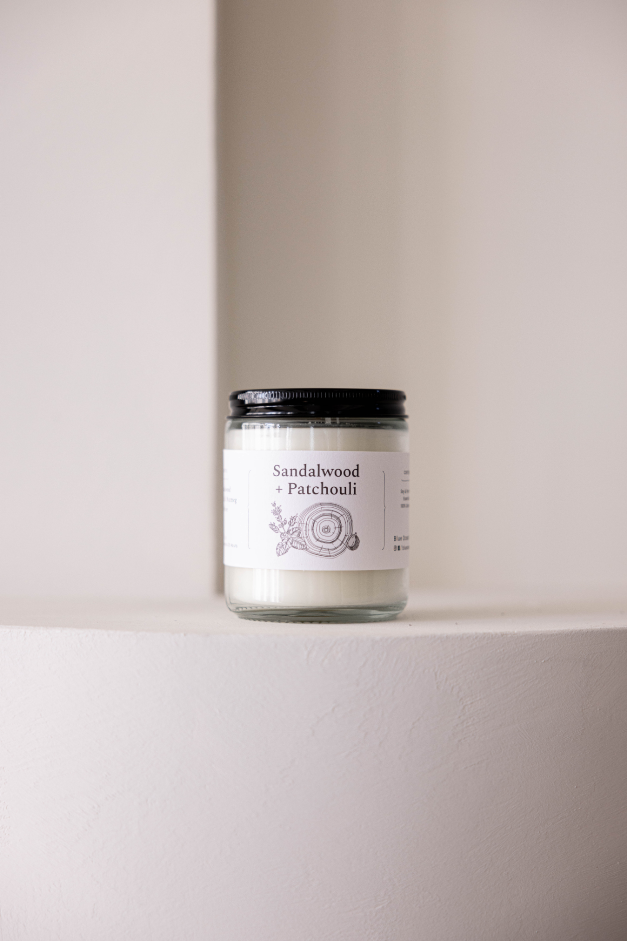 Sandalwood Patchouli Jar Candle | By Luxe B Co. 