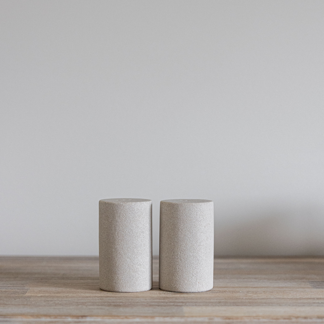 Sandstone Salt & Pepper Shakers | By Luxe B Co.