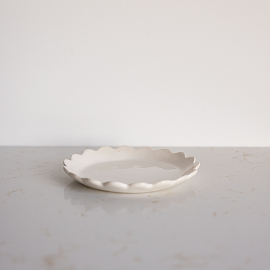 Scallop Round Tray | By Luxe B Co.