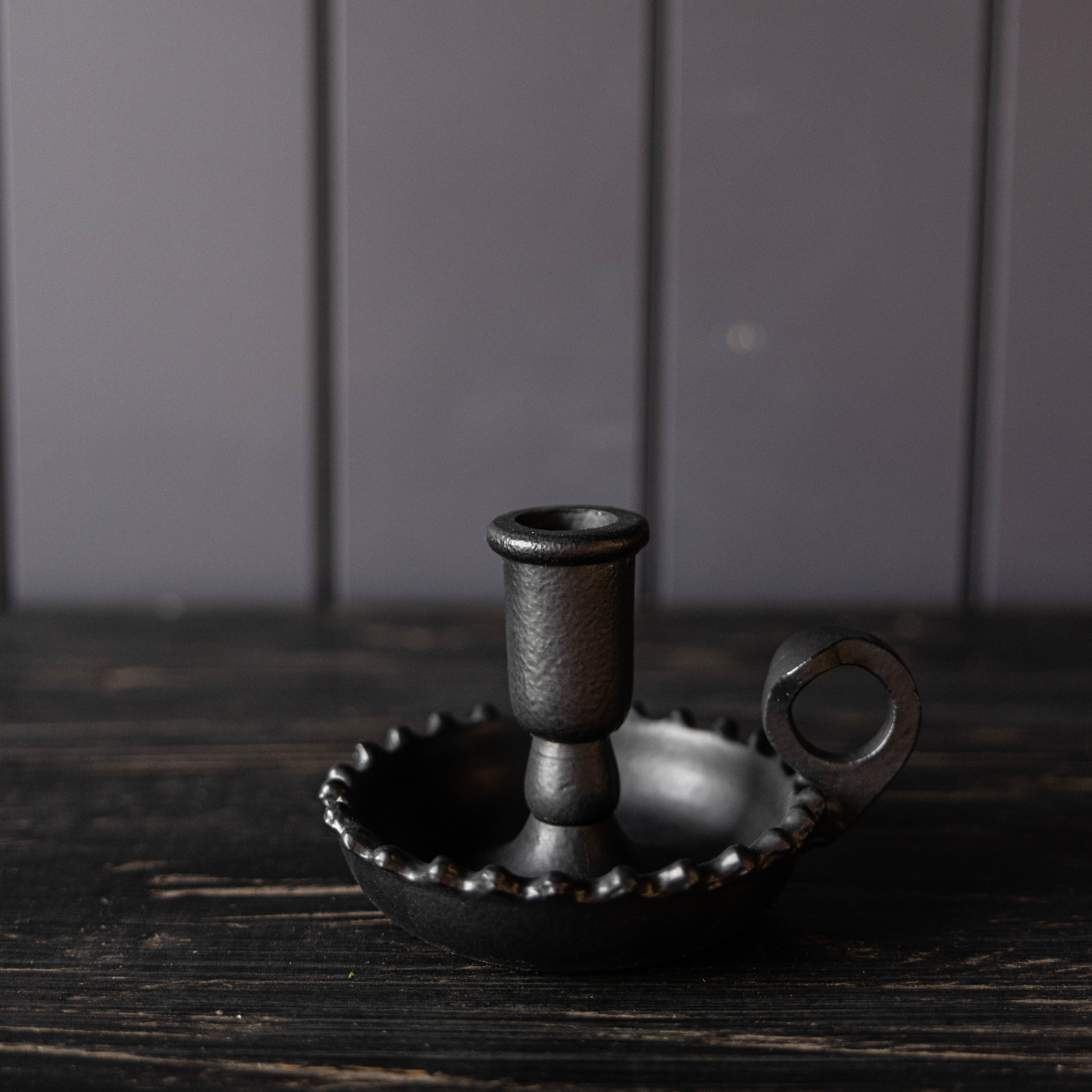 Scalloped Black Candle Holder | By Luxe B  Co