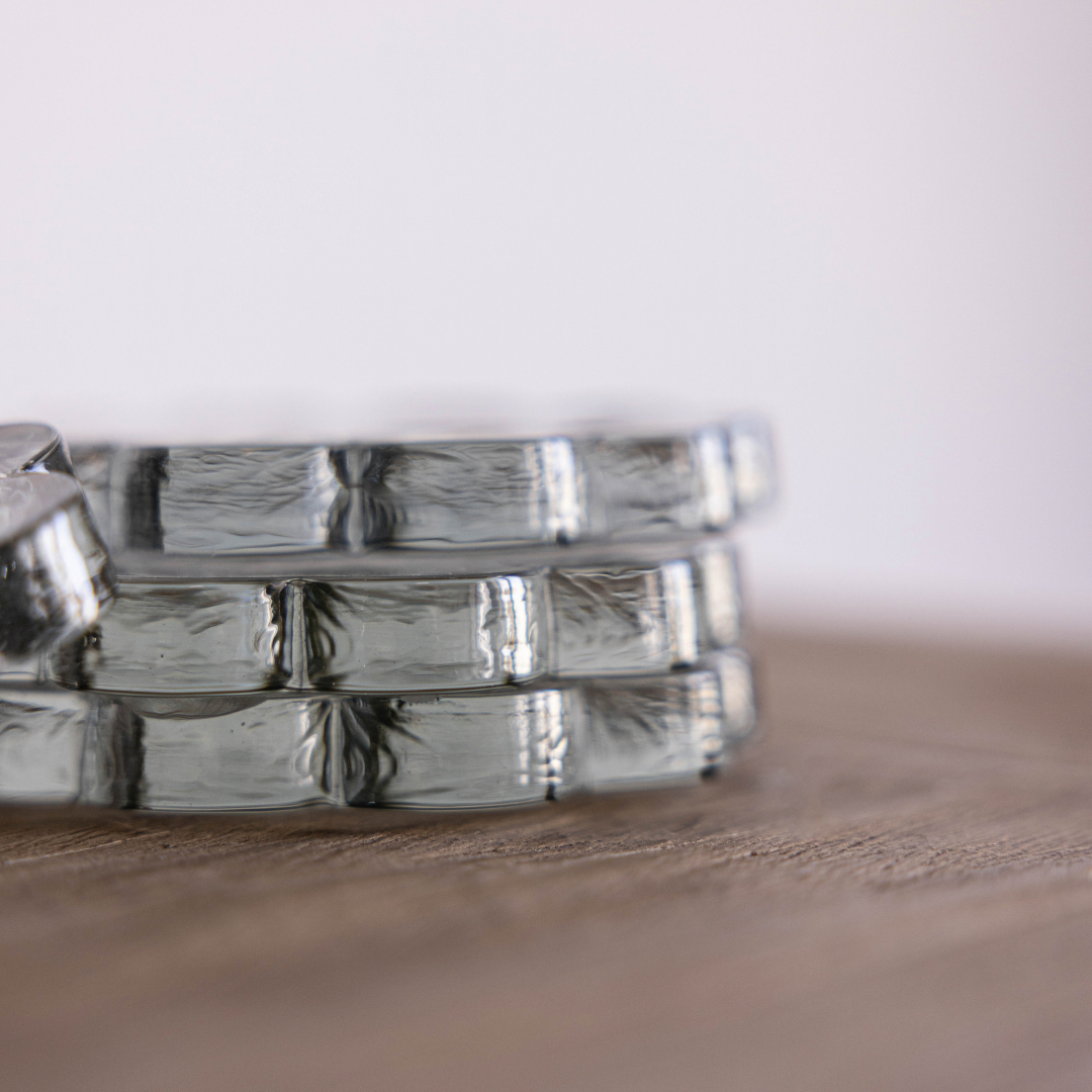 Scalloped Glass Coasters | Luxe B Co.