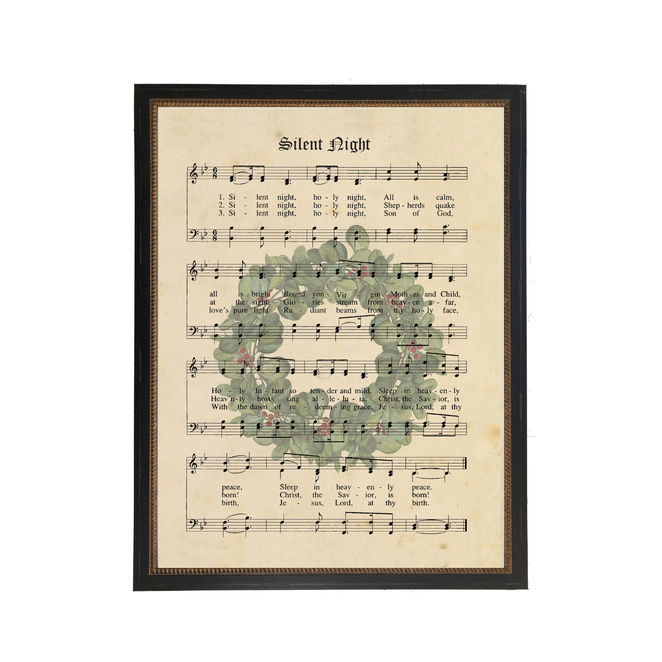 Silent Night Framed Art | By Luxe B Co.