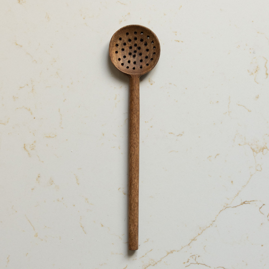 Slotted Mango Wood Kitchen Spoons | By Luxe B Co.
